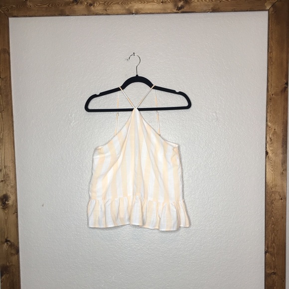 Lumiere Tops - Lumiere striped tank halter top